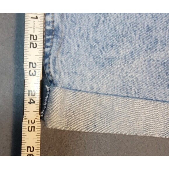 NWT Seven7 Women's Blue Jeans High Rise Boyfriend Size 14 Rolled Cuff Hem - Picture 11 of 15